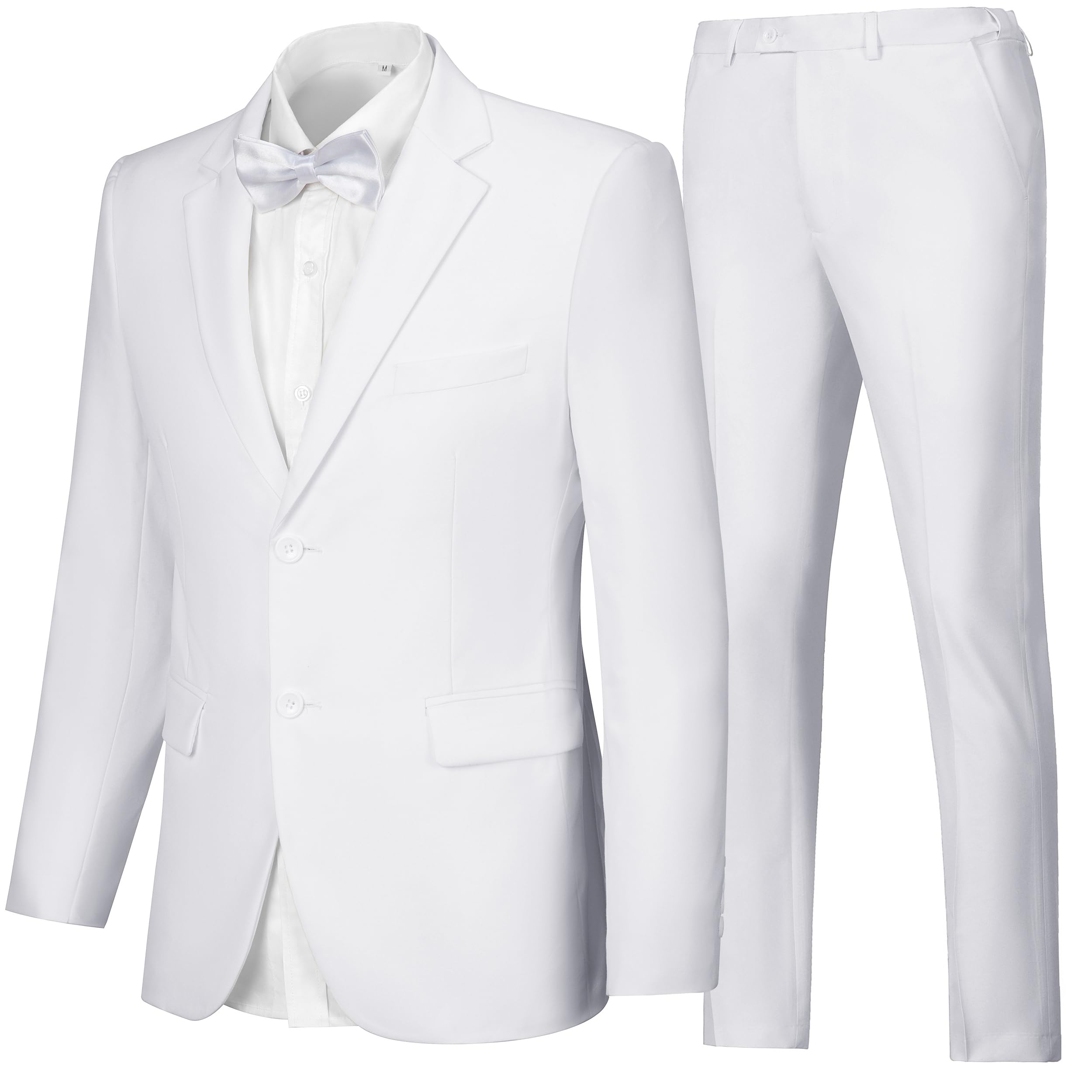 Terno Masculino, Justo, Ternos De Baile Brancos, Roupa De Boas-vindas Para Homens, 2 Peças, Paletó, Blazer, Conjunto De Roupas Sociais, Tamanho Gg