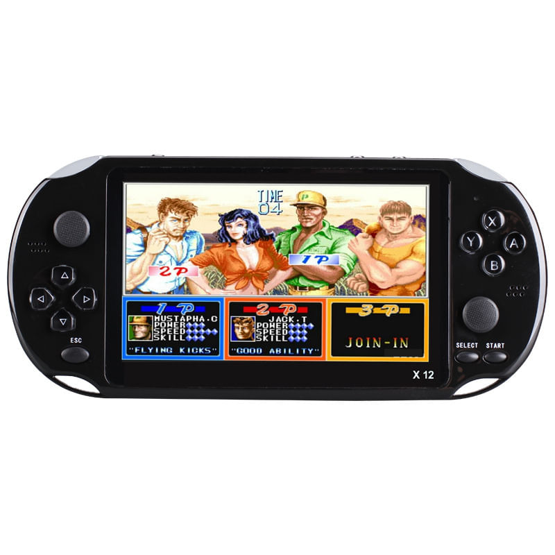 5,1 Polegadas X12 Retro Psp Portátil Console De Jogos Arcade Gba