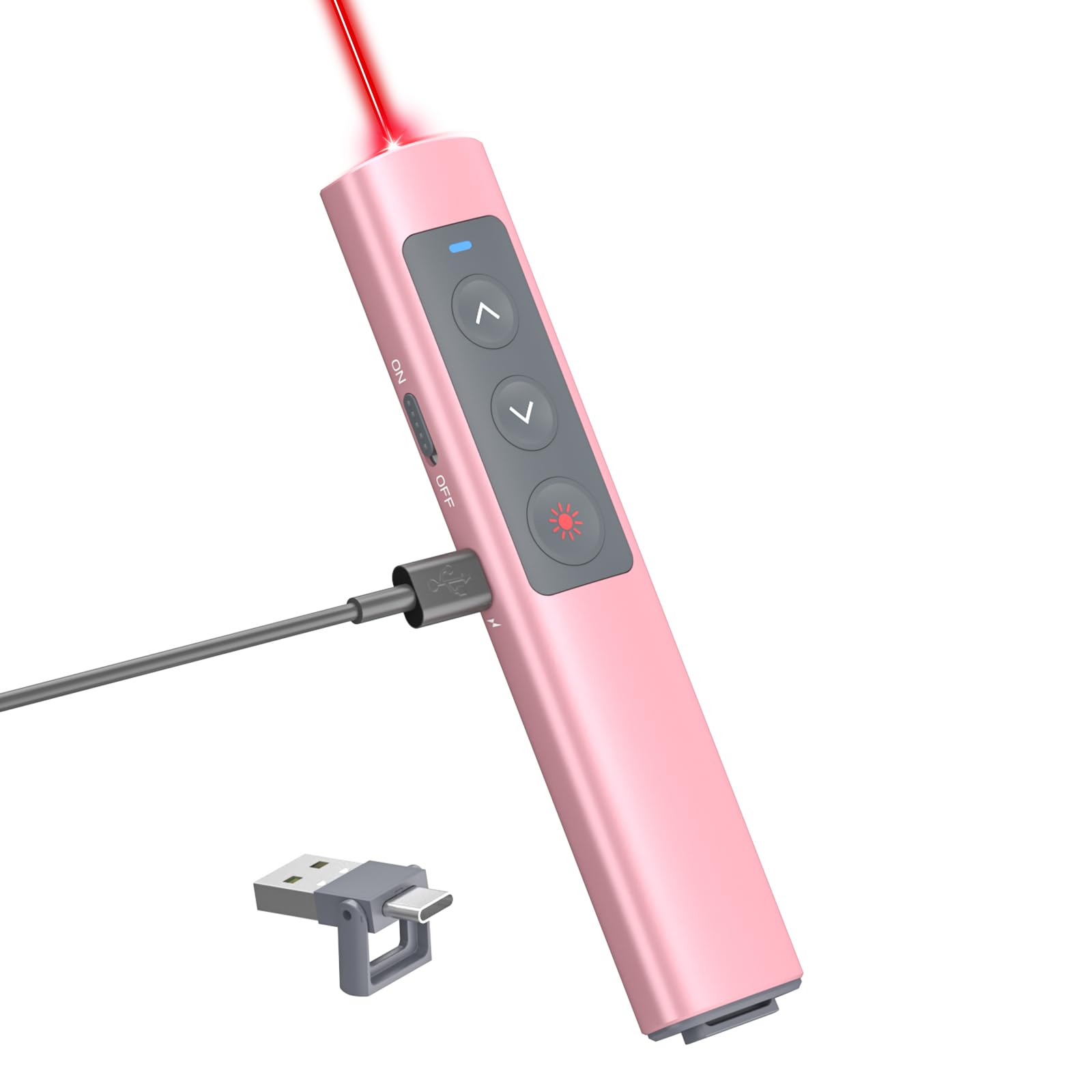 Presentation Clicker Pptslid Pink Wireless Alloy