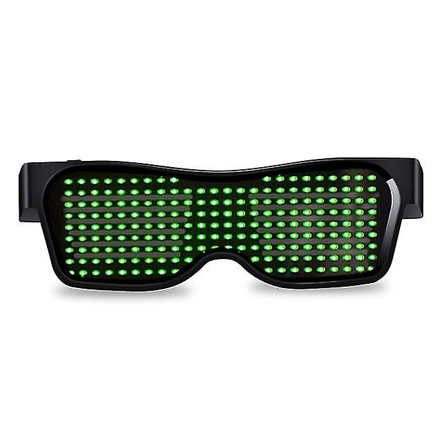 Bluetooth Led Party Glasses Línguas Personalizadas Usb Charging Flas