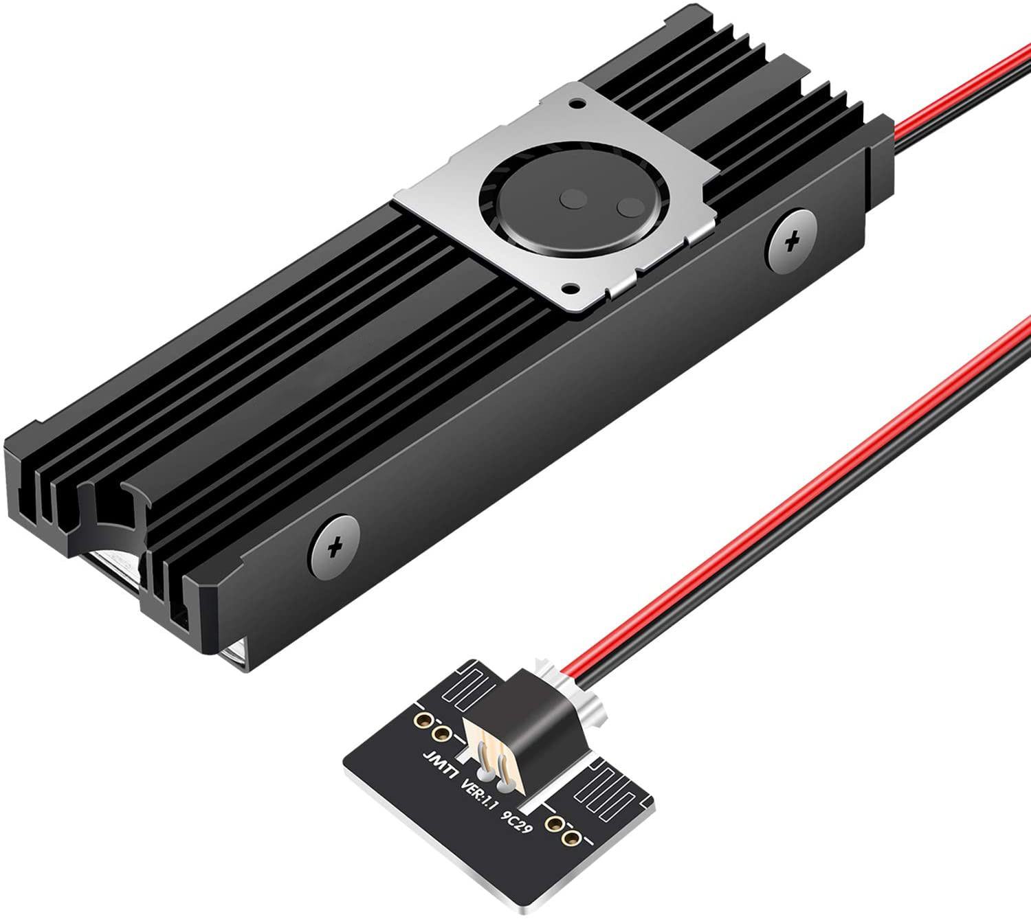 M.2 2280 Dissipador De Calor Ssd De Alumínio Com Ventilador De 20mm