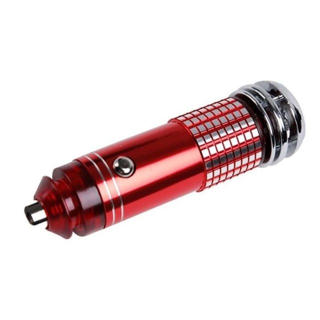 Purificador De Carro 12v Mini Ionic Fresh Air Red