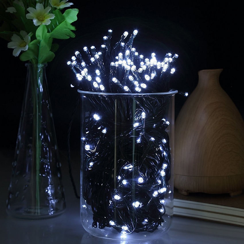 Fairy String Light 50led Solar Powered Branco