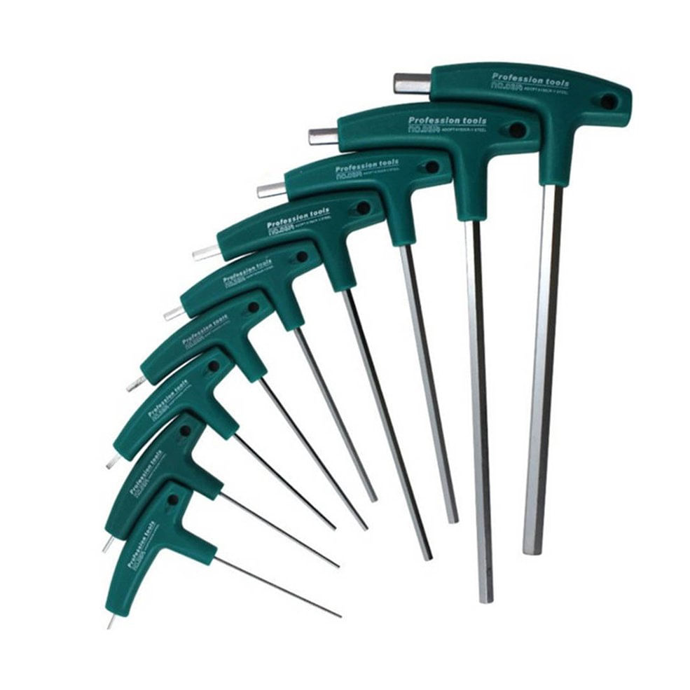 Hex T-handle Allen Parafusos De Chave De Cabeça Plana Tool Drive Parafusado