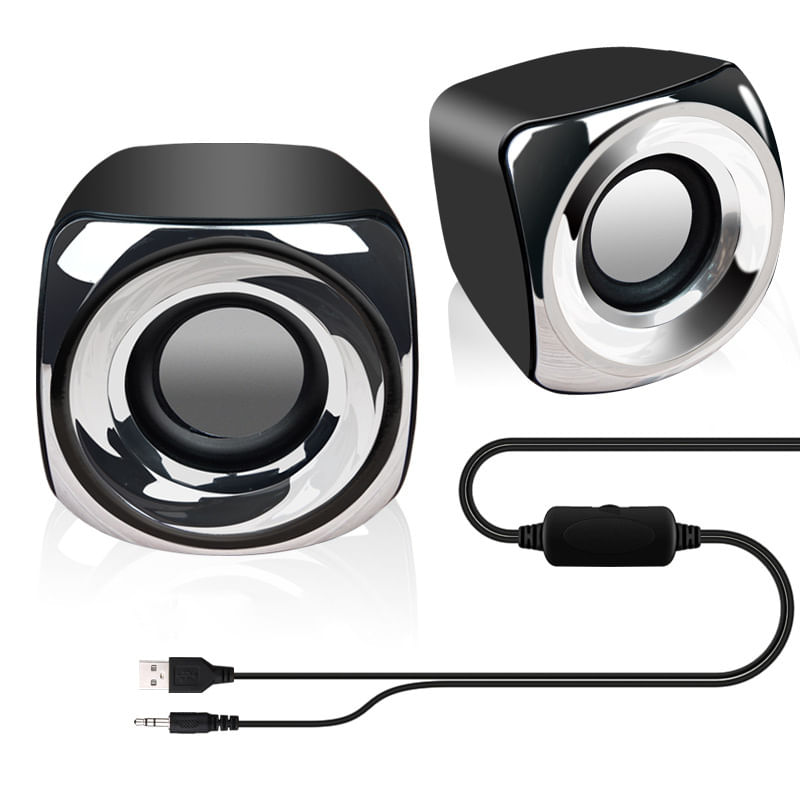 Ezeey Mini Comter Speakers Estéreo Usb Wired Powered Para Pc O