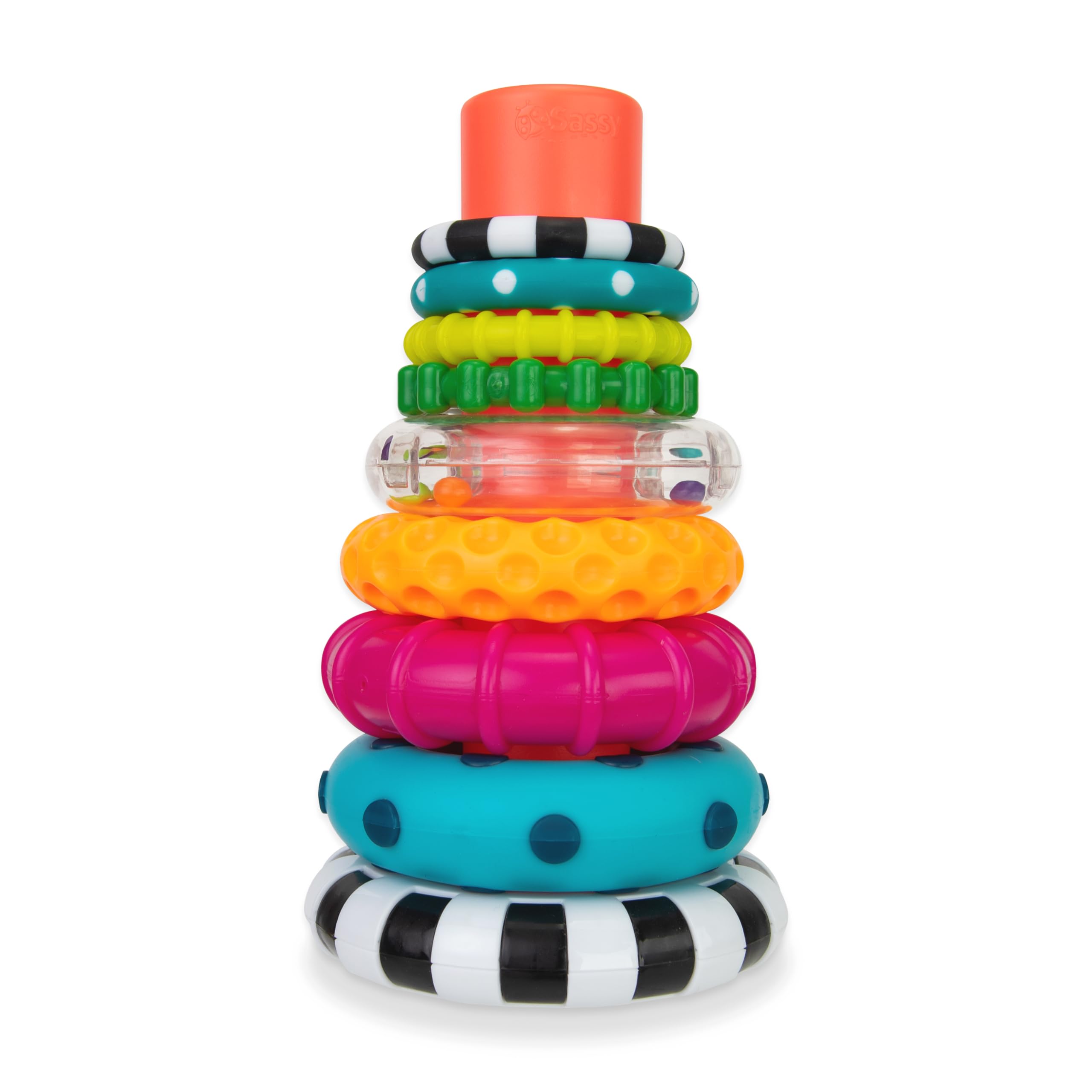 Stacking Ring Toy Sassy Stacks Of Circles Stem Com Mais De 6 Meses