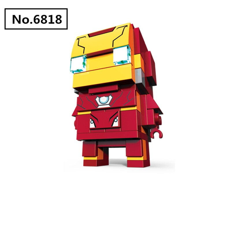 Diy Building Blocks Brickheadz Figuras Marveled Bat-man Supe