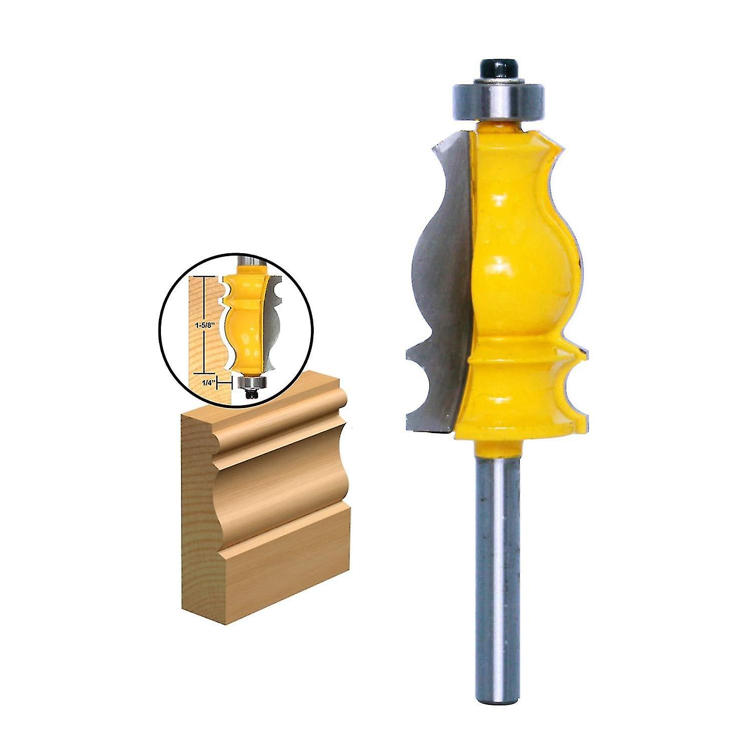 1pc 1/4 Polegadas Shank Architectural Molding Router Bit Carbide