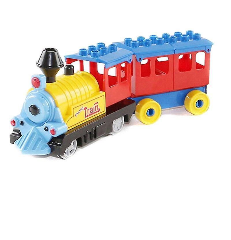 Trem Duplo Blocks Operado Por Bateria