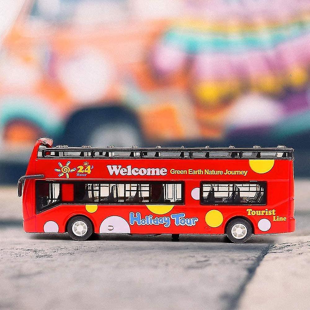 Carros De Brinquedo, Liga Diecast Aberto Telhado Autobus Veículos Molde Sim