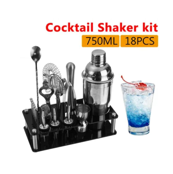 18pcs Cocktail Shaker Acessórios Conjunto Para Bar Bar Mistura Ma