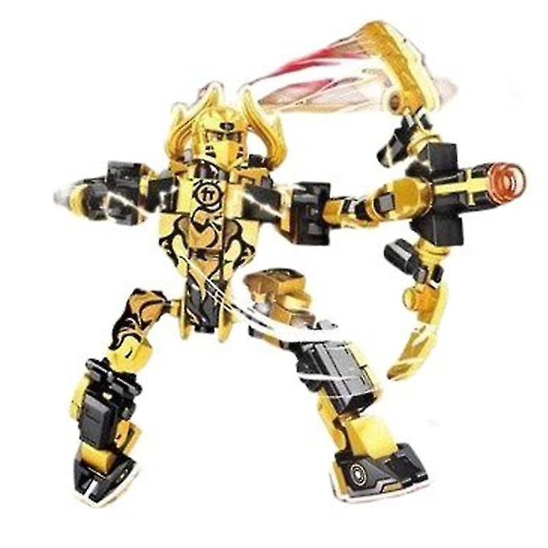 4 Tipos Ninja Heavy Mech Armor Mini Model Figures Building B