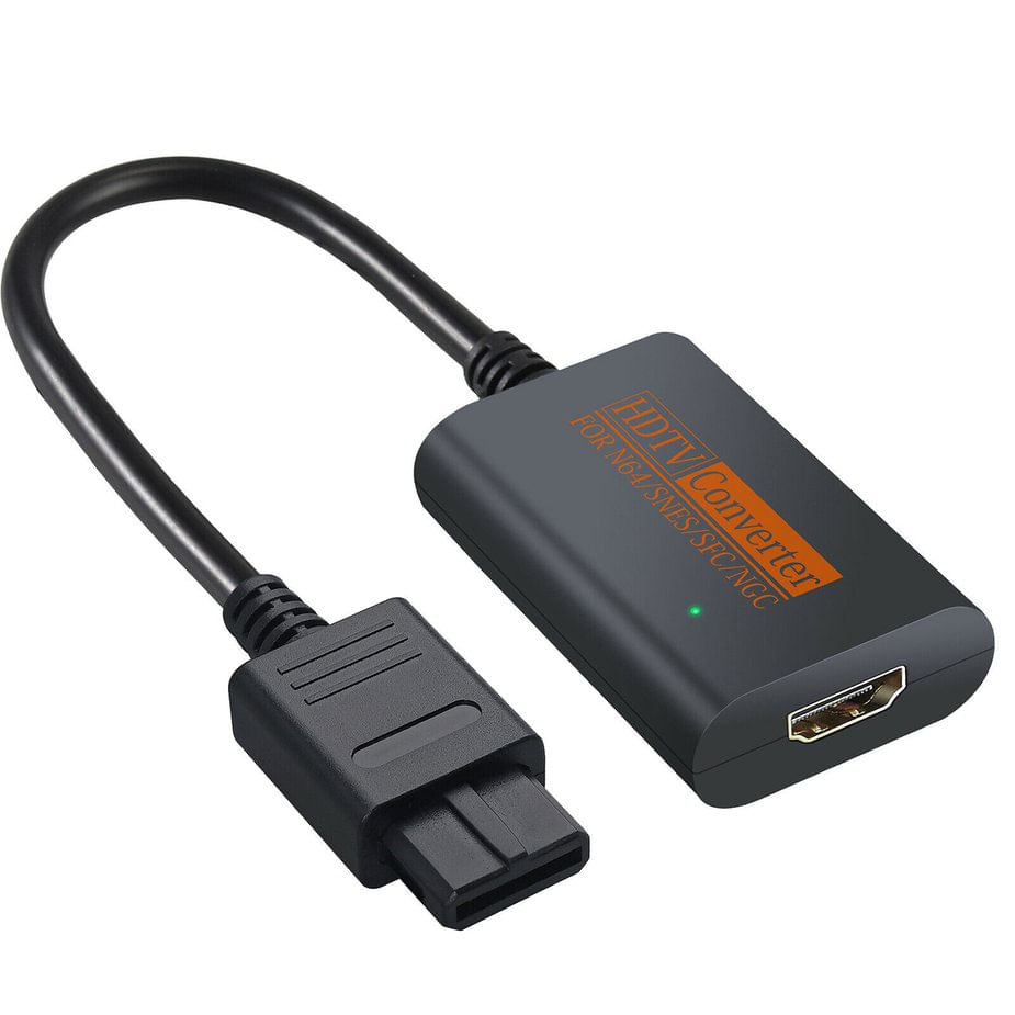 Hdmi N64 Compatível Com Adaptador Conversor Para Ngc Snes One Size