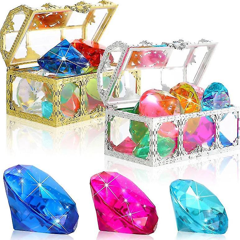 Brinquedos De Piscina De Joias De Mergulho 24 Gema Grande Diamante Colorido