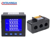 Multifuncional Power Meter 3p3 Display Lcd Trifásico