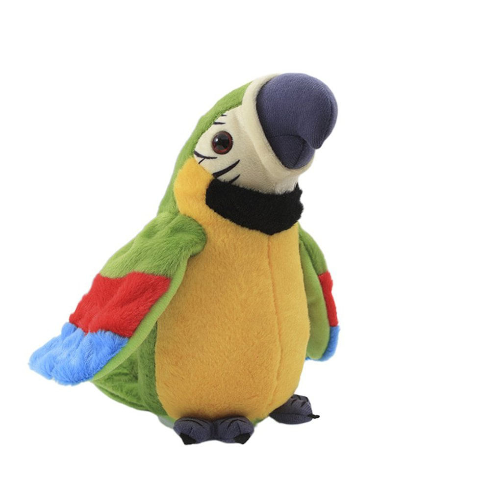 Brinquedo De Pelúcia Electronic Talking Parrot Cute Record Voice