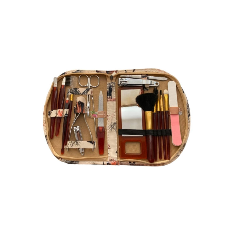 Kit De Manicure E Pedicure Stuch 18 Peças Com Estojo Curto