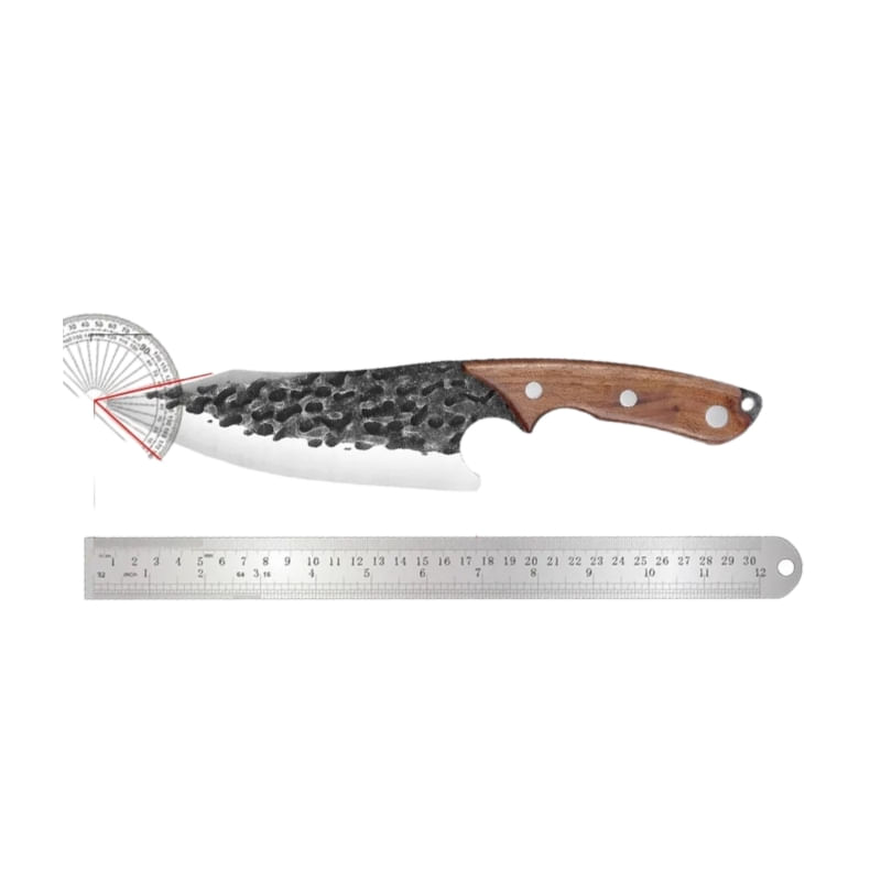 Faca Forjada À Mão Bonder Shutter Butcher Em Aço Inoxidável