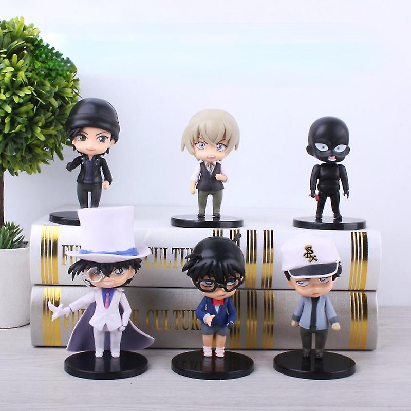 6pcs Detetive Conan Brinquedo Modelo De Brinquedo Decoração Crianças Brinquedo G