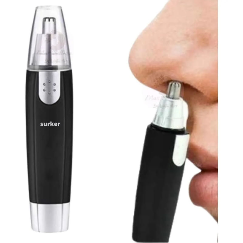 Máquina De Depilação Hair Cutter Ear Nose Com Bateria Aa