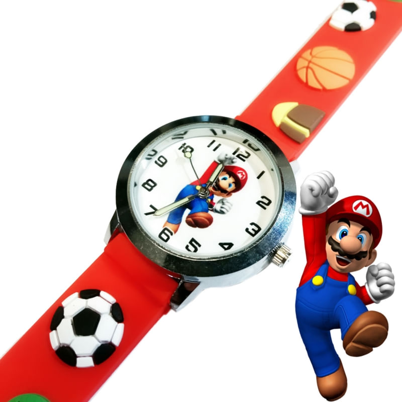 Relógio Analógico Super Mario Bros Para Crianças