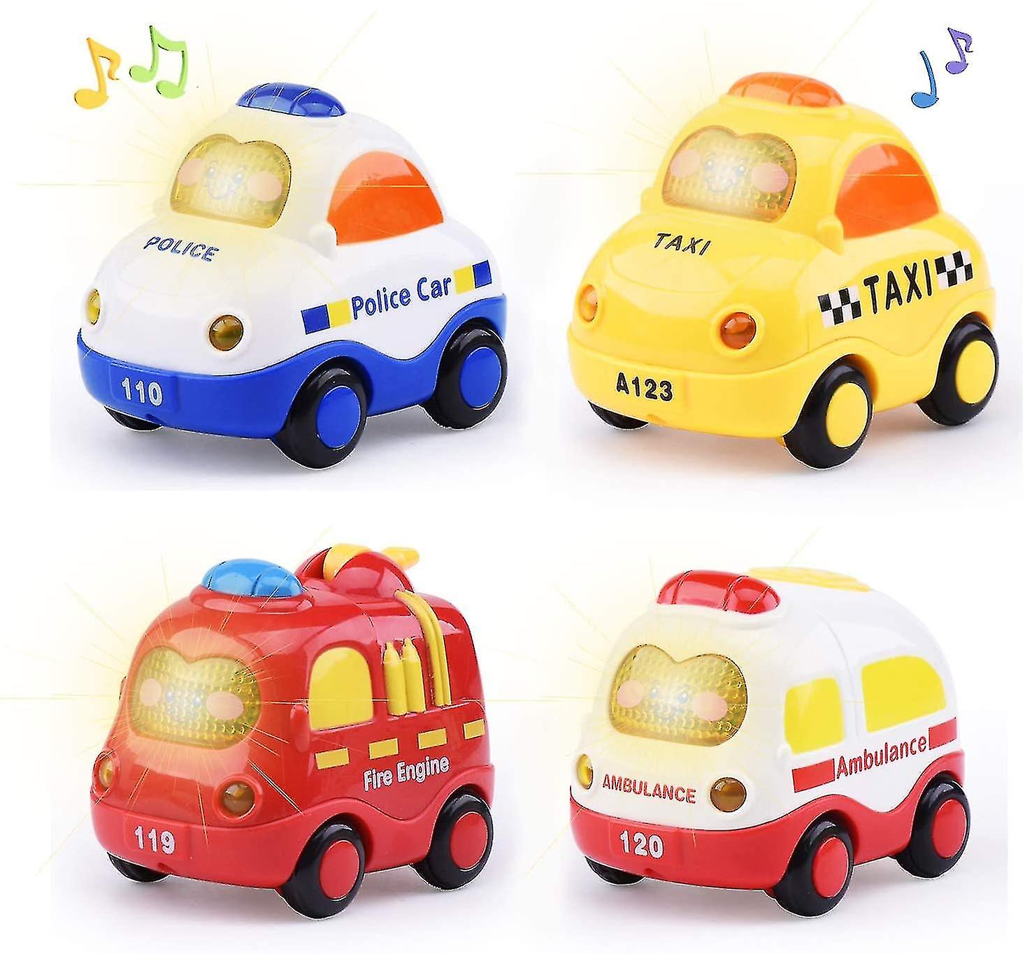 Empurre E Vá Carros Com Luzes De Som Brinquedo