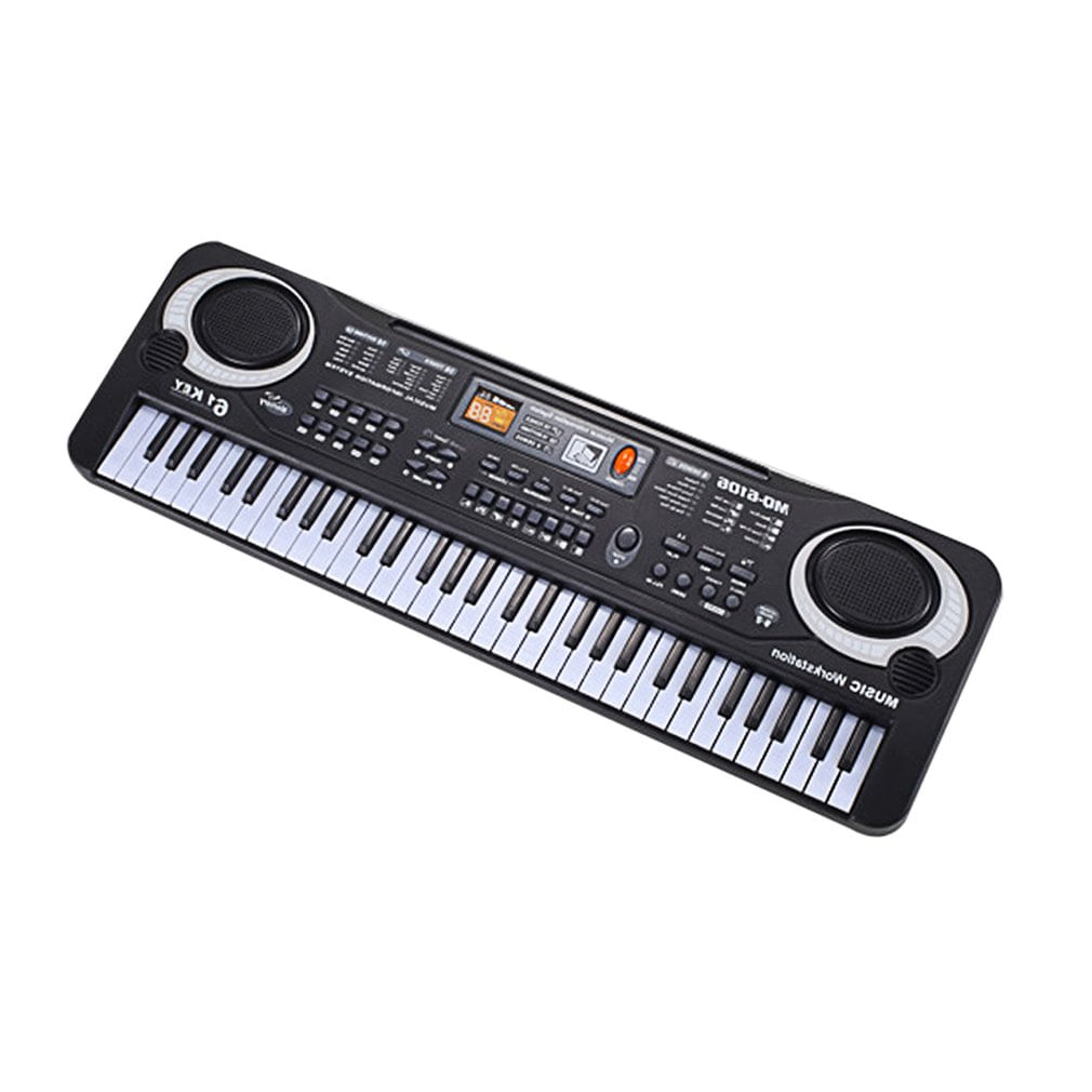 61 Teclas Teclado Piano Eletrônico Com Microfone Musical Em