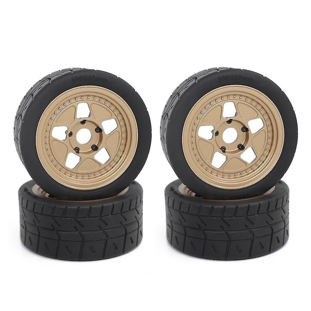 4pcs 100x43mm Pneus De Roda Compatíveis Com 1/7 Zd Racing Ex07