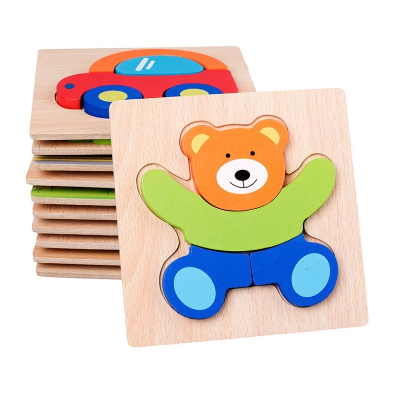 Quebra-cabeças Infantis De Renda De Madeira