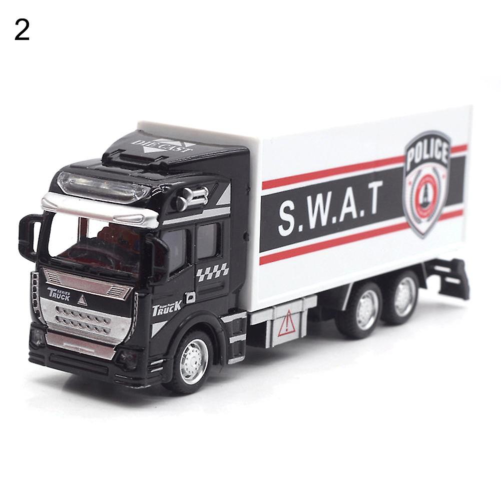 Farfi Realista Liga Polícia Resgate Veículo De Transporte Pull B