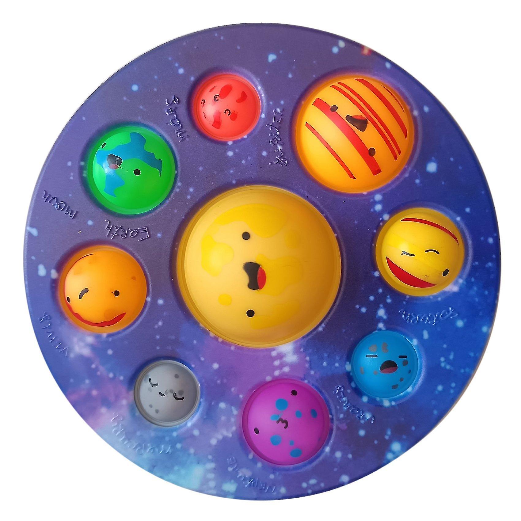 Simples Planeta Embutida Pop-up Figurines Space Astronomy Brinquedos