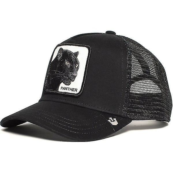 Pantera Negra Animal Moda Malha Boné De Beisebol Boné Trucker Cap
