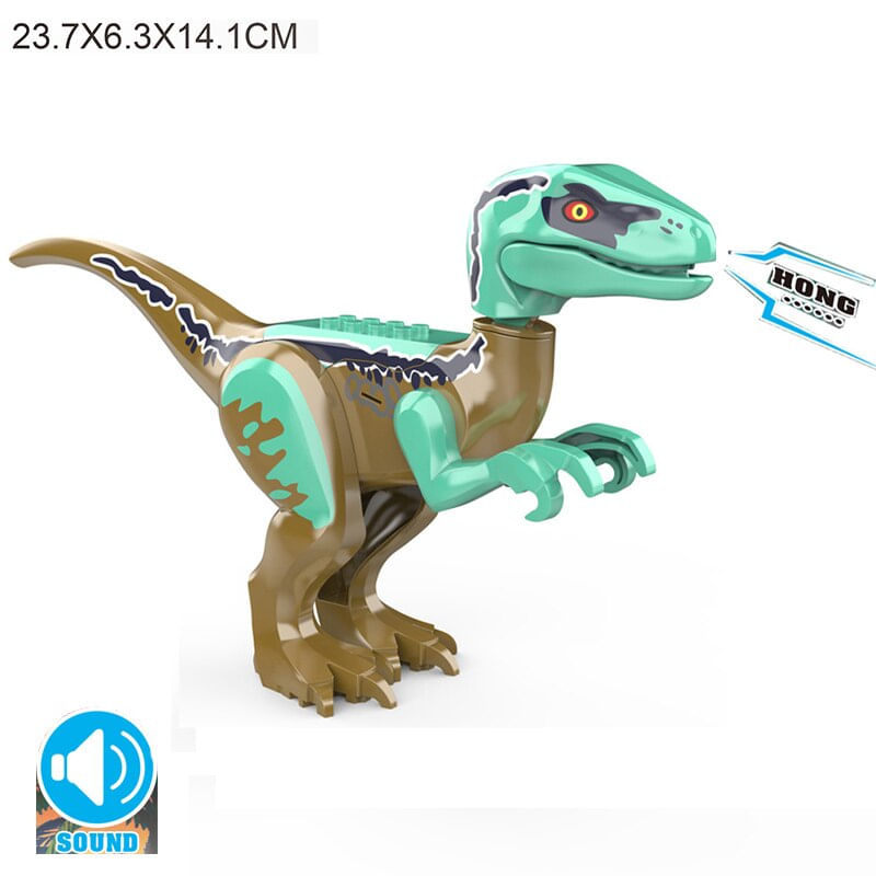 Jurassic World Raptor Mini 2 Dinosaur Figures Building Block