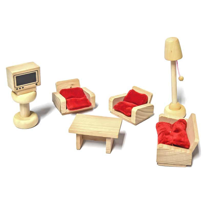 Mini Móveis De Brinquedo Wood Montessori Living