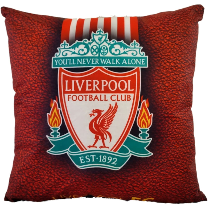 Almofada De Pelúcia Liverpool Fc Extra Macia 45x45 Cm