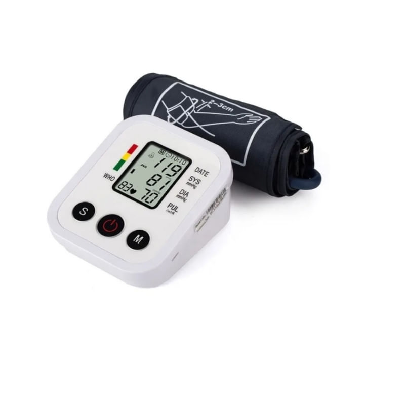 Braço De Pressão Digital Com Tensiômetro Para Adultos