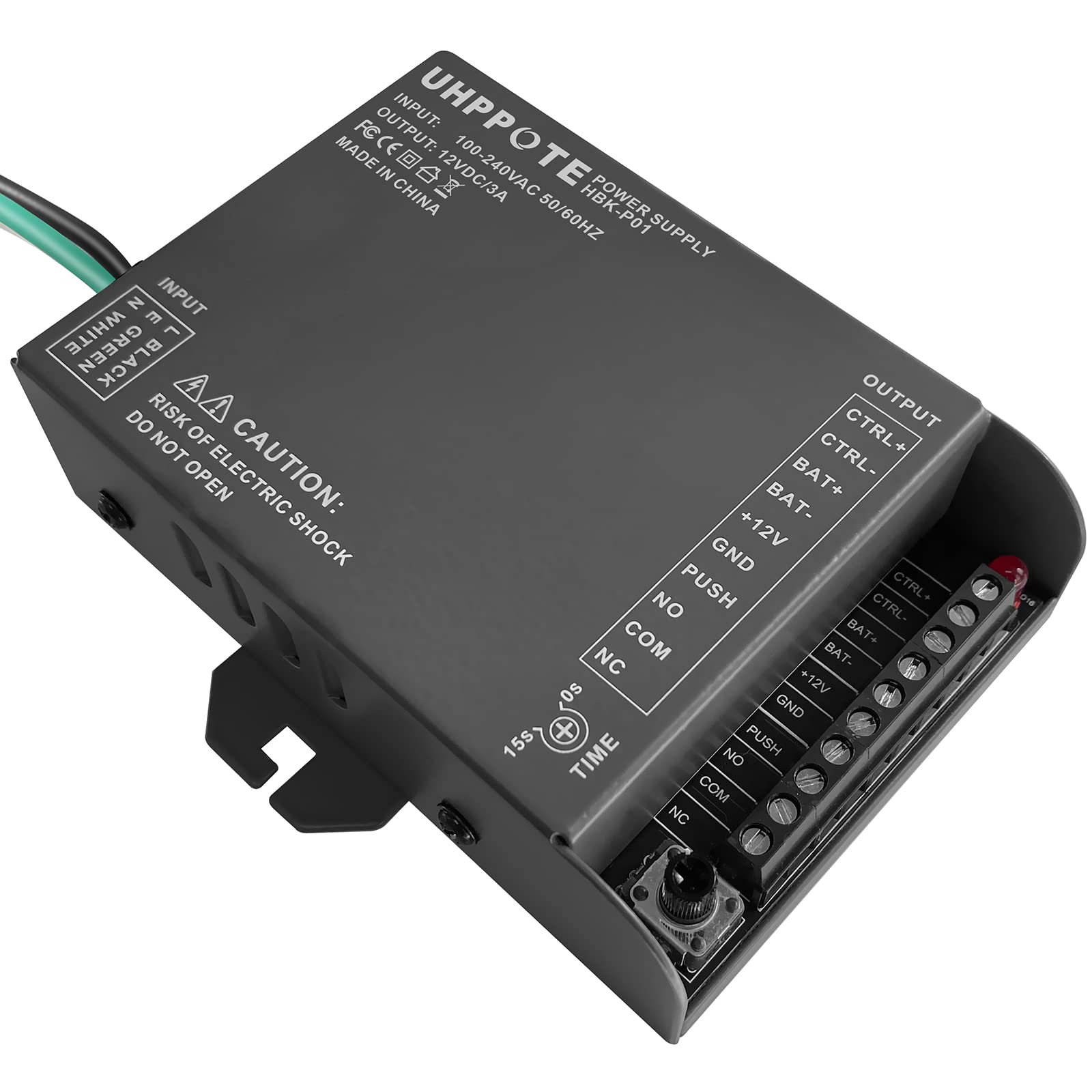 Fonte De Alimentação Uhppote 12vdc 3a Para Controle De Acesso À Porta