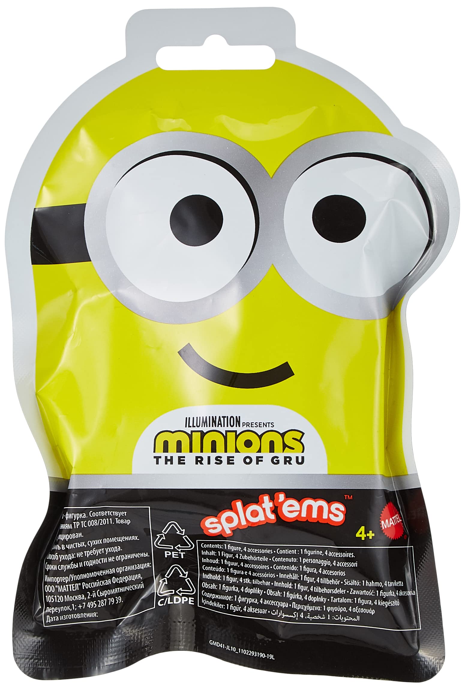 Boneco E Lançador Blind Bag Wonderkids Minions Splat'ems