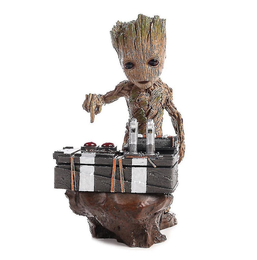 18cm Guardiões Da Galáxia 2 Dj Groot Tree Figura Modelo Para
