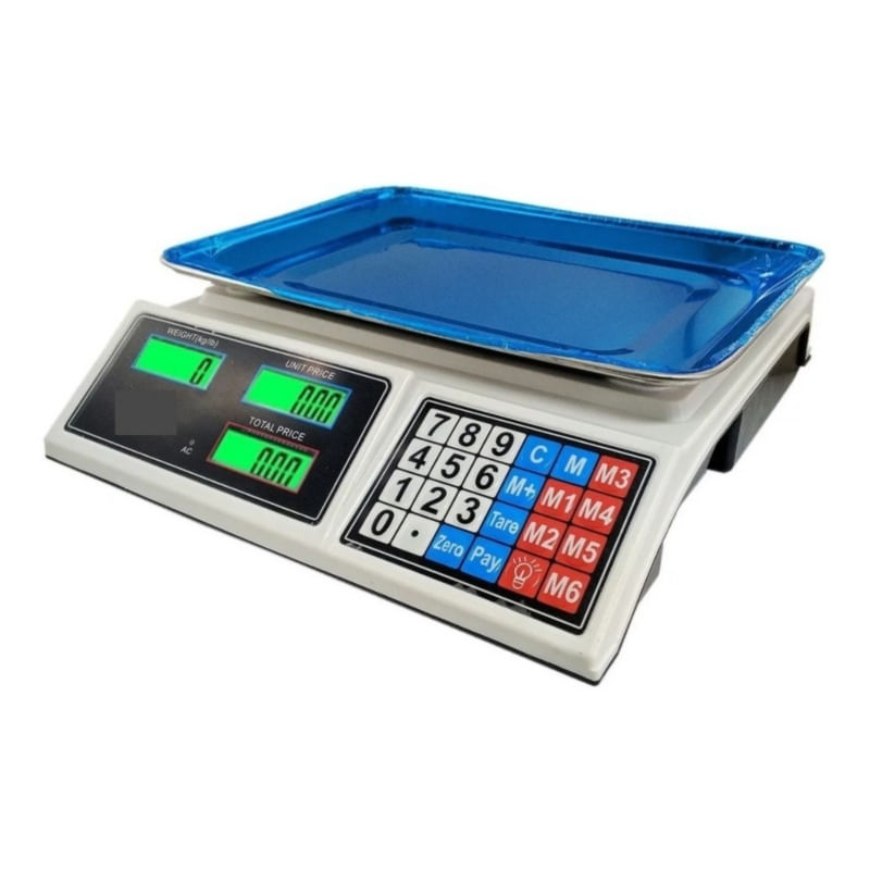 Balança De Pesagem Digital Com Capacidade De 40 Kg Com Bandeja