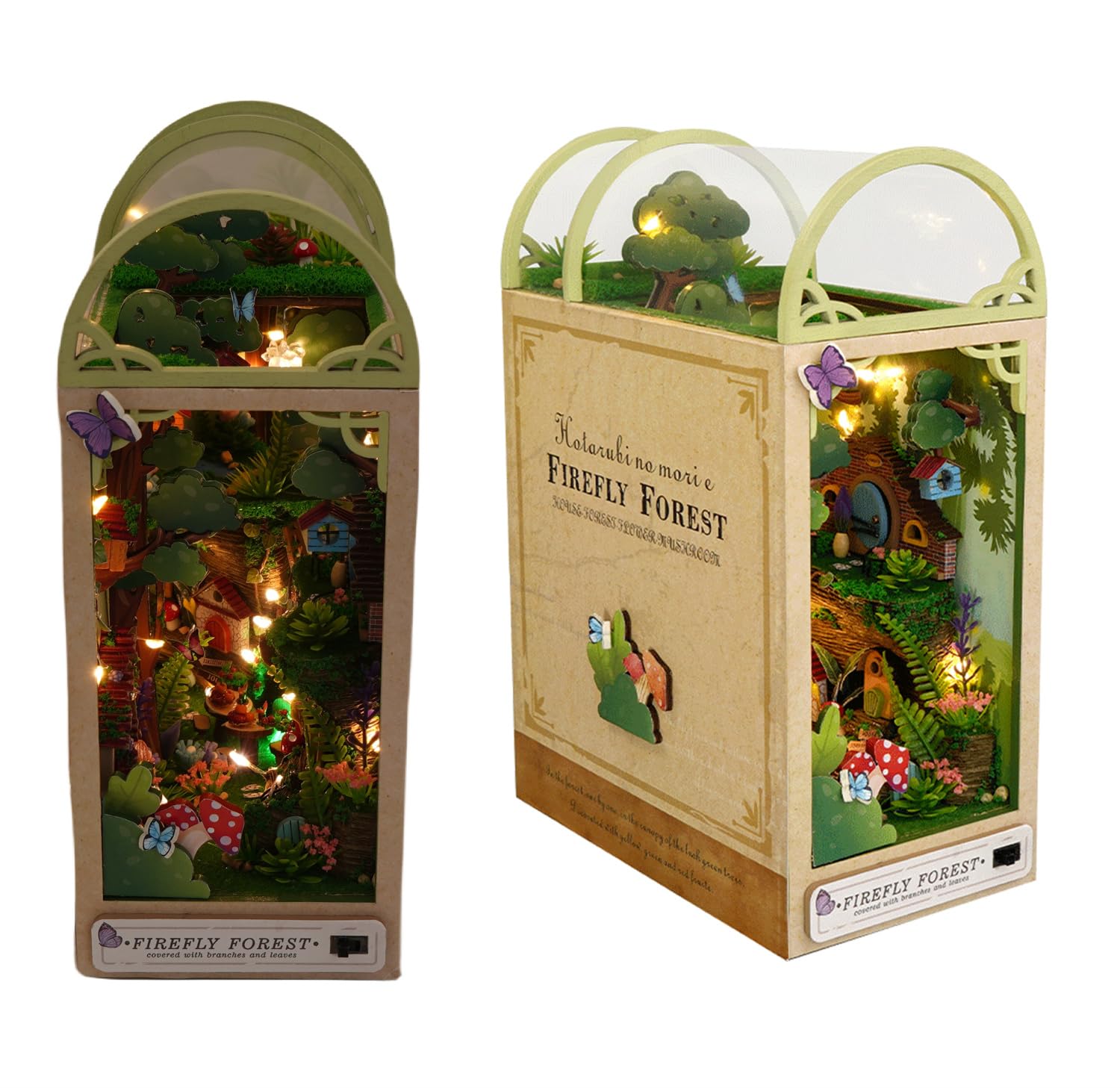 Kit De Livros Diy Em Miniatura Para Casa De Bonecas Flever Firefly Forest