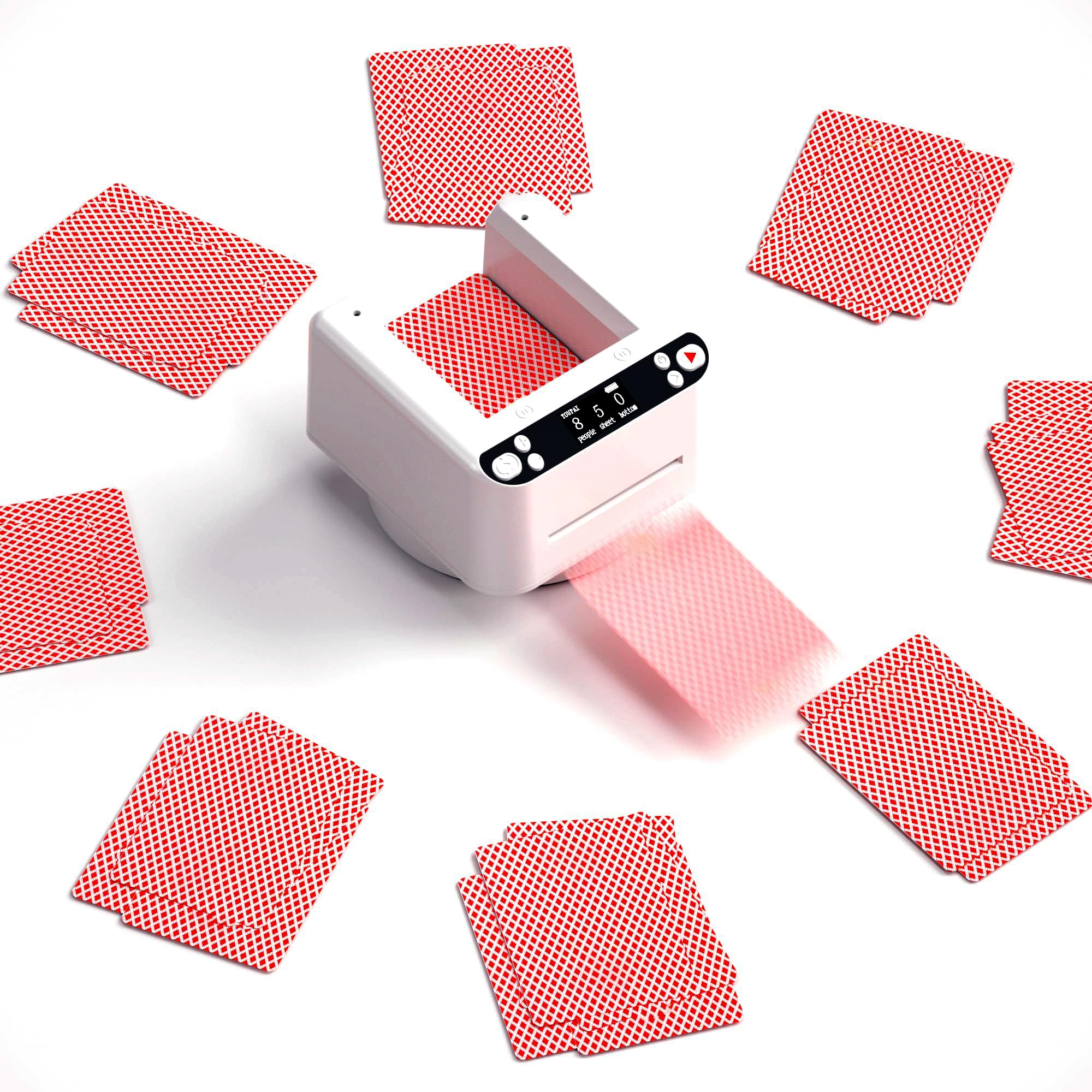 Embaralhador Automático De Cartas Powha Com Rotação De 360° Com Bateria De 2500mah