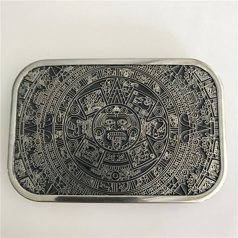 Calendário Maia De Moda Com Fivela De Cinto De Metal Western Cowboy