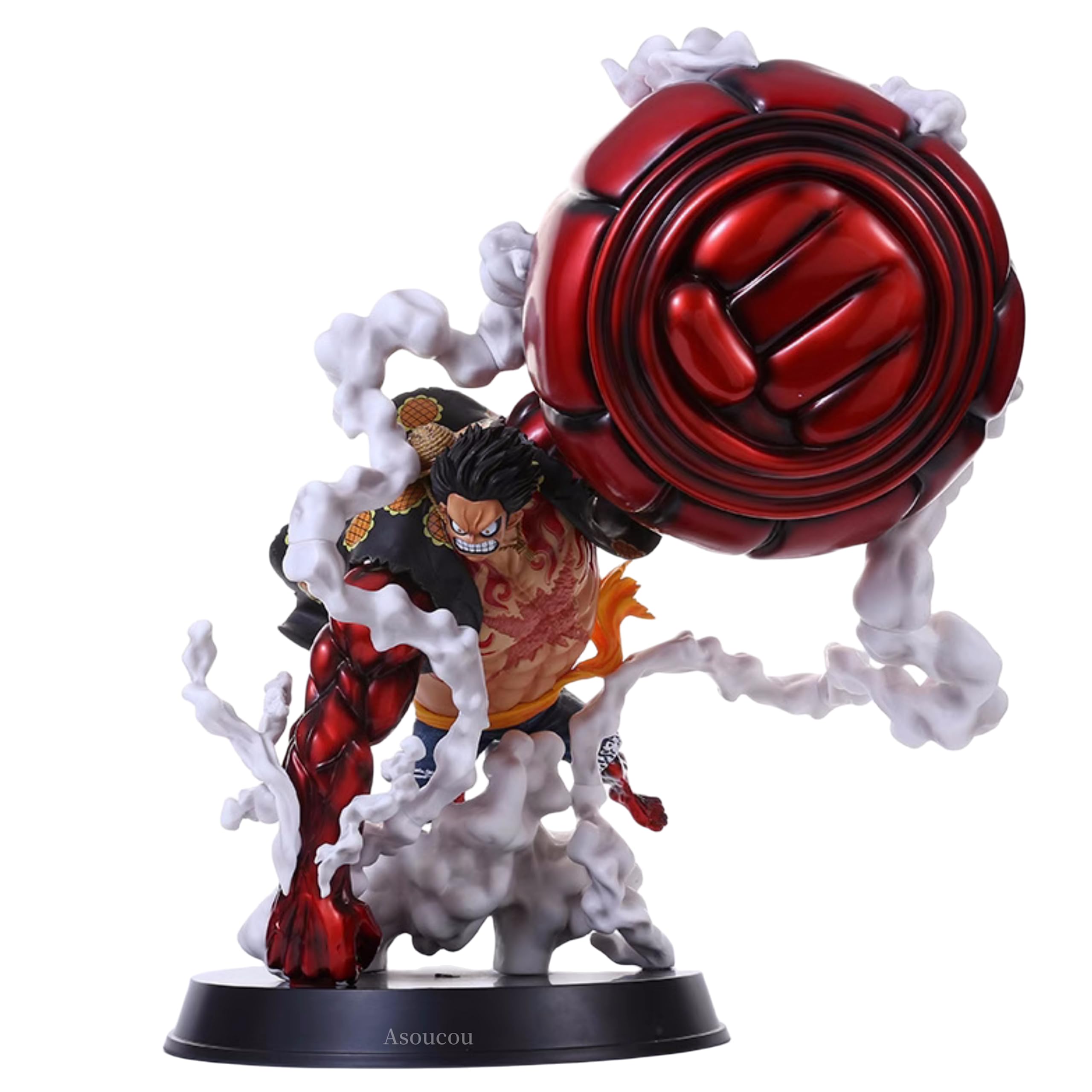 Figura Asoucou Monkey D Luffy Gear 4 Anime Pvc 24 Cm