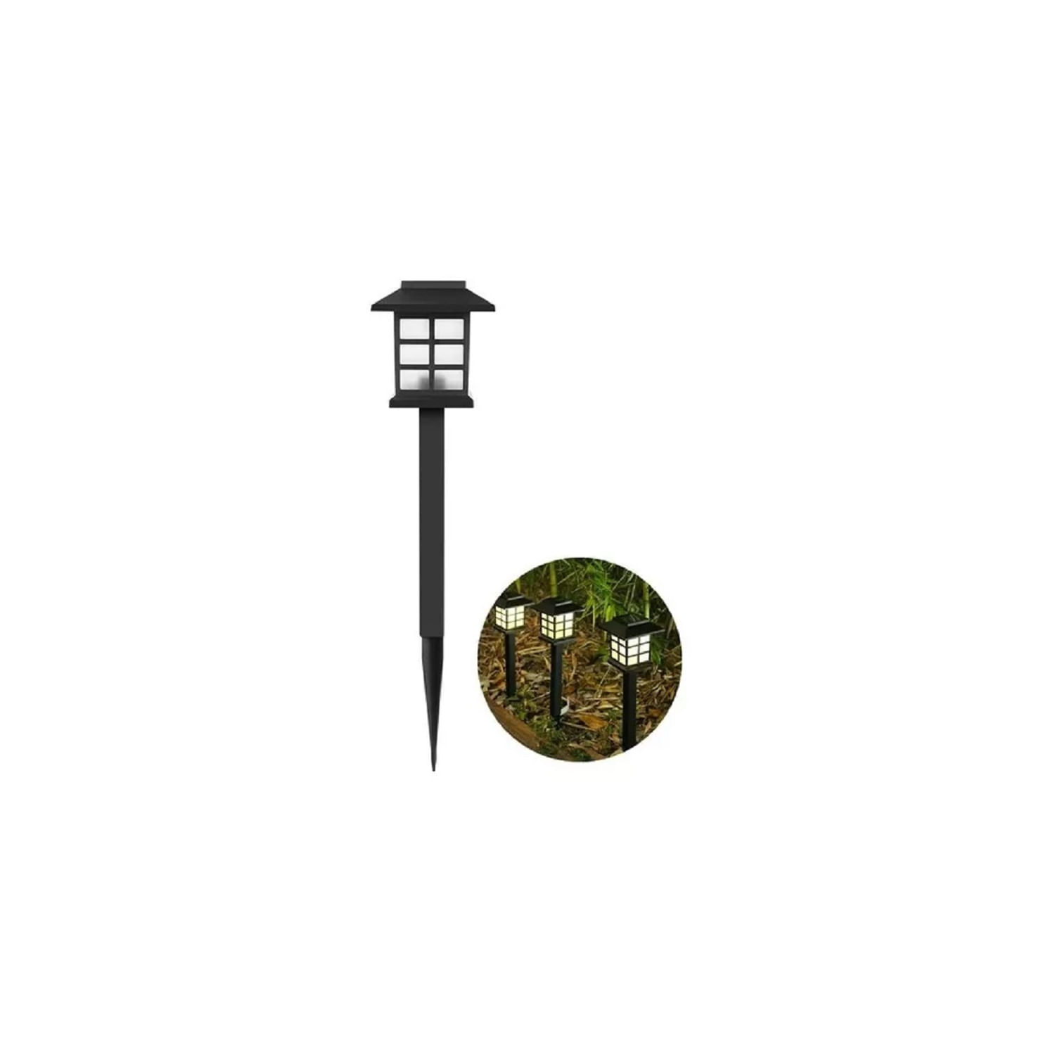 Lâmpada Solar Led Lawn Lights Pack 2 Garden Land 003236