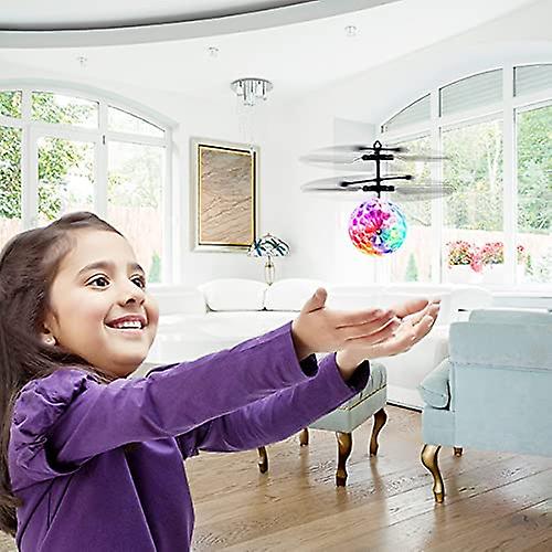Bola Voadora Do Brinquedo, Avião De Controle Remoto Com Luzes Led Helicoidal