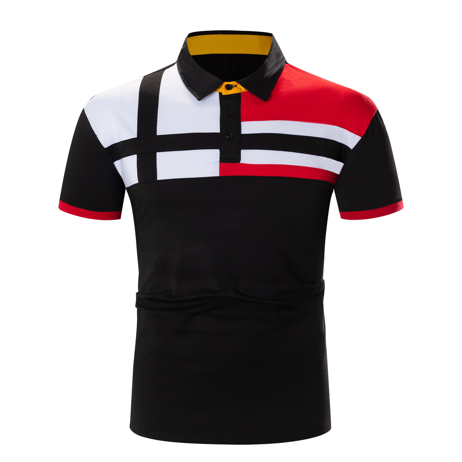 Casual Fashion Manga Curta Masculina T-shirt S