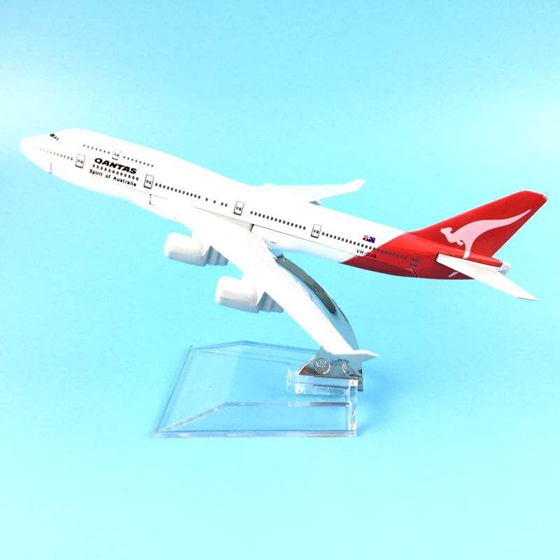 Sai #16cm Qantas B747 Airlines Modelo Boeing 747 Modelo Airways Plan