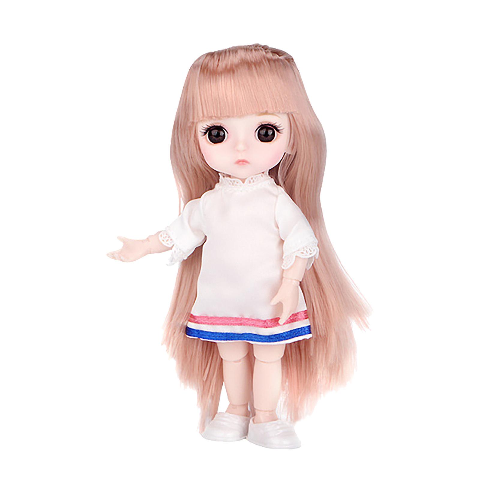 16cm Móvel Mini Moda Boneca Diy Brinquedos Com Conjunto Completo De Cl