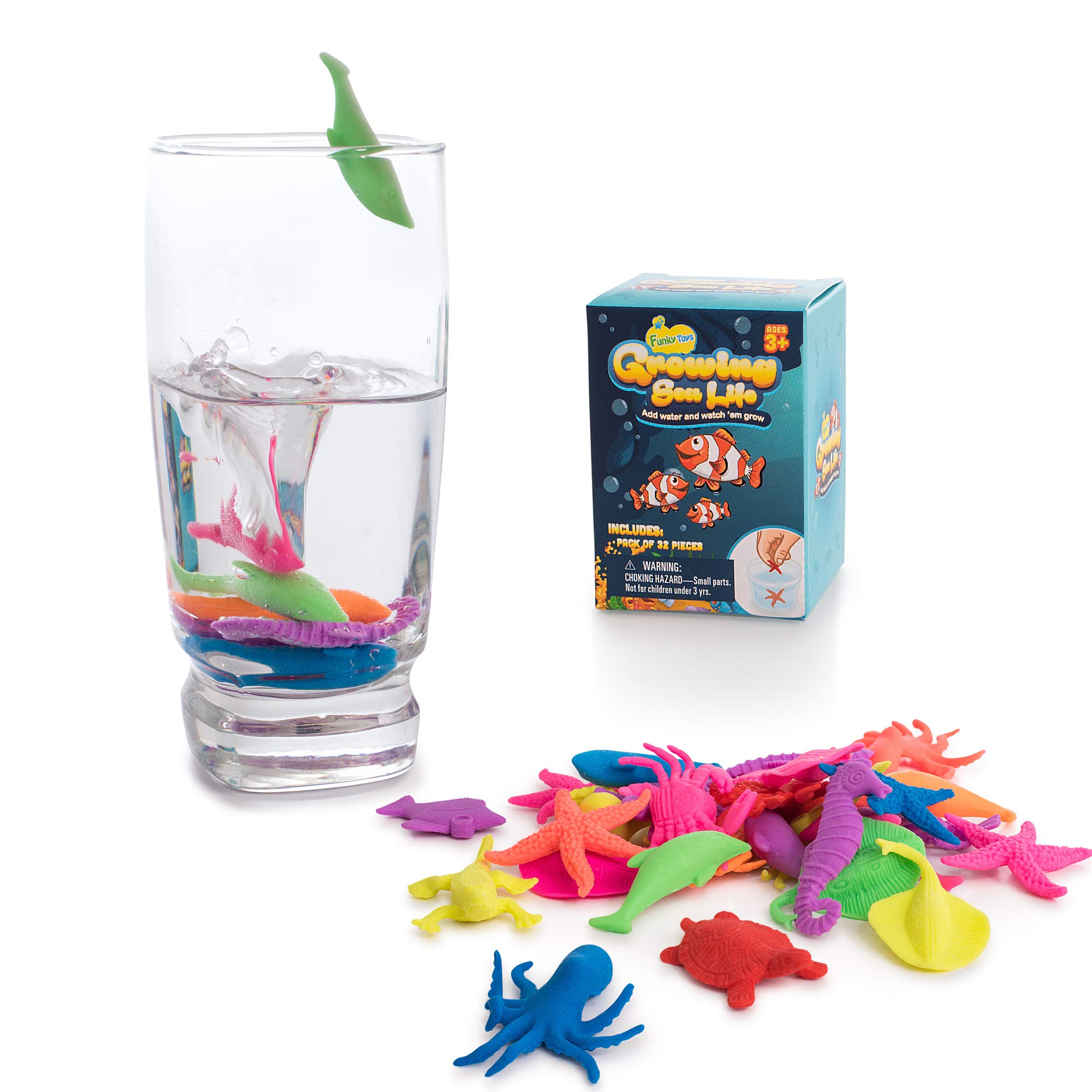 Brinquedos Water Growing Sea Creatures Ipidipi Para Crianças X32